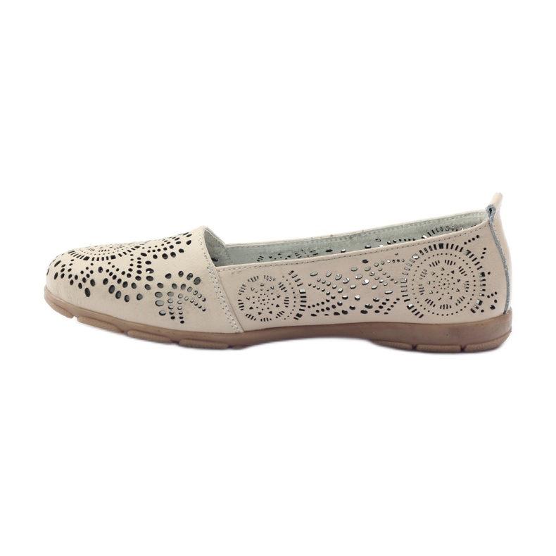 Filippo Ballerines Lords ajourées F 080 beige 2 Filippo Ballerines Lords ajourées F 080 beige 2