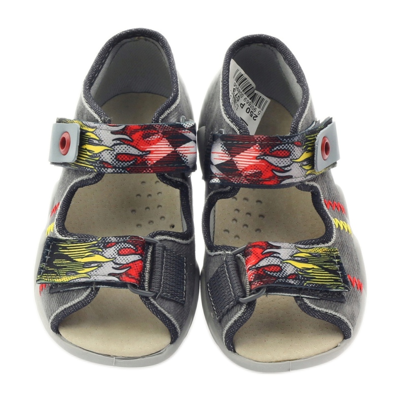 Befado Béfado Children's Sands Sandals Le cuir insert 350p073 pour le velcro gris 4 Befado Béfado Children's Sands Sandals Le cuir insert 350p073 pour le velcro gris 4