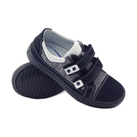 Chaussures à scratch Ren But 4299 bleu marine blanc 3