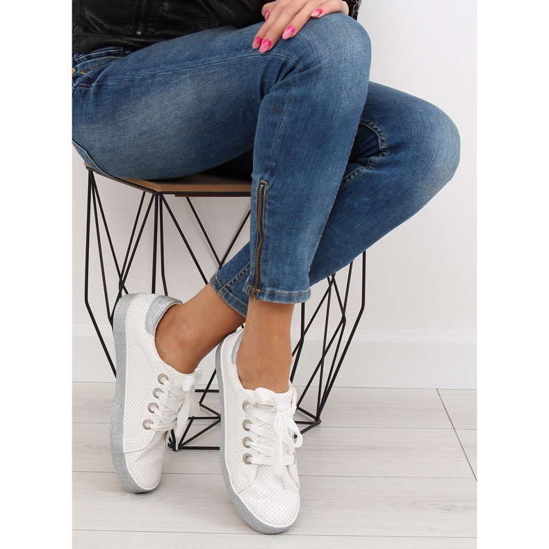 Baskets femme blanches AK03P Blanc 2