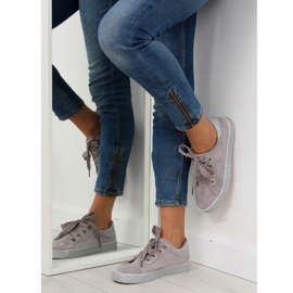 Gris Baskets femme grises AK03P Gris 1