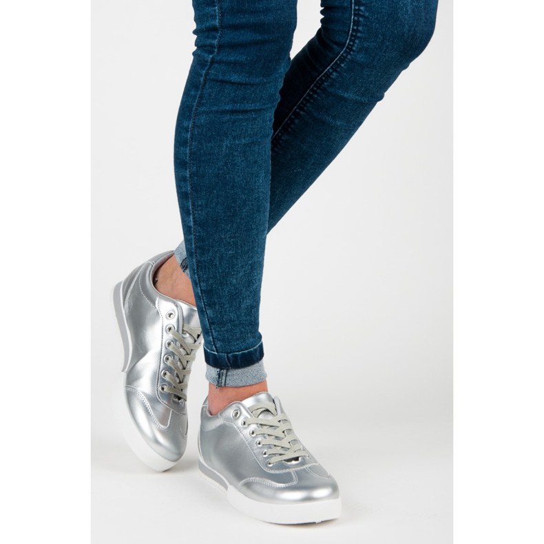 Vices Chaussures de sport argentées gris 2 Vices Chaussures de sport argentées gris 2