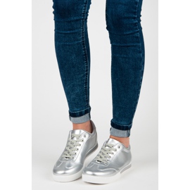 Vices Chaussures de sport argentées gris 1 Vices Chaussures de sport argentées gris 1