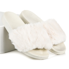 Bona Chaussons femme avec fourrure brun 1