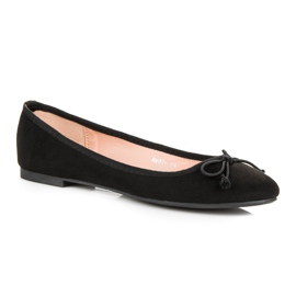 Seastar Ballerines en daim noir le noir 2