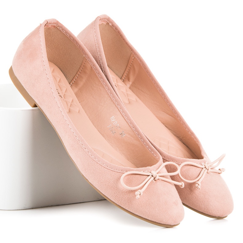 Seastar Ballerines en daim roses 2