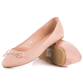 Seastar Ballerines en daim roses 3
