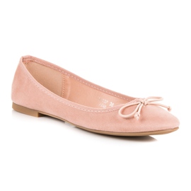 Seastar Ballerines en daim roses 4