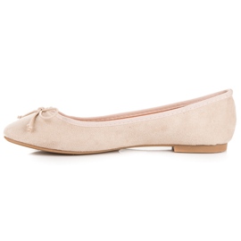 Seastar Ballerines en daim beige 5