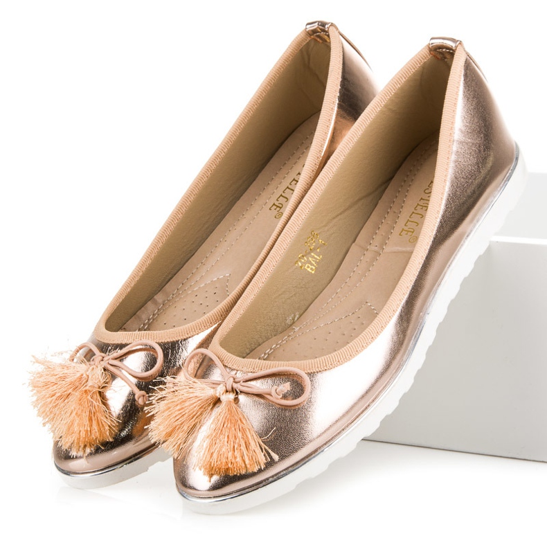 Bestelle Ballerines roses à franges 2