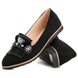 Seastar Mocassins En Daim À Franges le noir 2