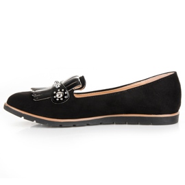 Seastar Mocassins En Daim À Franges le noir 4