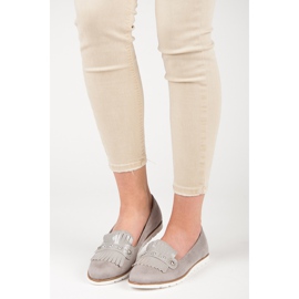 Seastar Mocassins En Daim À Franges gris 5