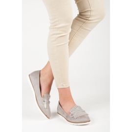 Seastar Mocassins En Daim À Franges gris 6