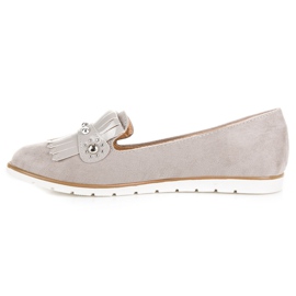 Seastar Mocassins En Daim À Franges gris 2