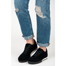 Vices pour chaussures de sport en daim le noir 5