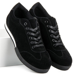 Vices pour chaussures de sport en daim le noir 4