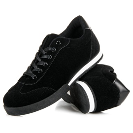 Vices pour chaussures de sport en daim le noir 3