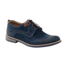 Chaussures casual Riko 842 bleu marine brun 1