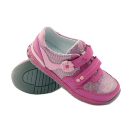 Chaussures pour filles avec une fleur Ren But 3265 rose gris 3 Chaussures pour filles avec une fleur Ren But 3265 rose gris 3
