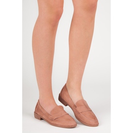 Comer Mocassins en daim rose 5