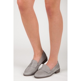 Comer Mocassins en daim gris 5