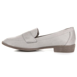 Comer Mocassins en daim gris 2
