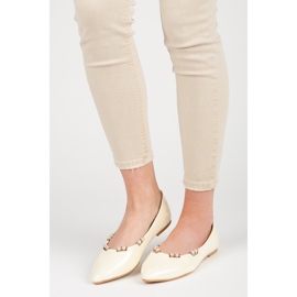 Vices Ballerines laquées en étaux pointus jaune 4