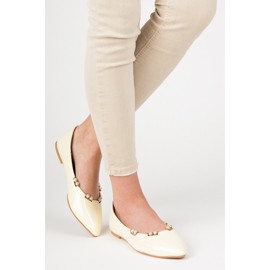 Vices Ballerines laquées en étaux pointus jaune 5