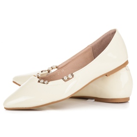 Vices Ballerines laquées en étaux pointus jaune 2