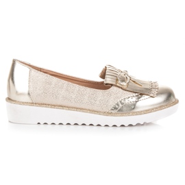 Mocassins sur la plate-forme des vices jaune 3