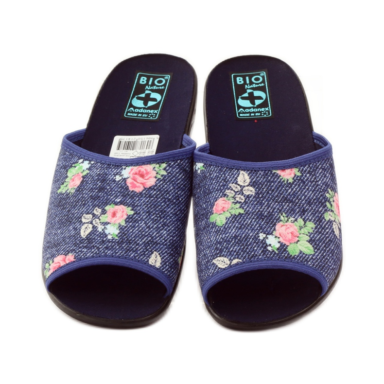 Chaussons Adanex en denim rose, femmes bleu vert rouge 4