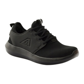 American Club Chaussures de sport pour femmes du joggggy 1772 noir le noir 1
