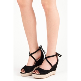 Seastar Espadrilles nouées sur le coin le noir 1