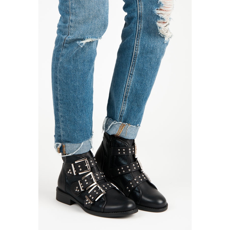 Seastar Bottes rock de printemps noir 1