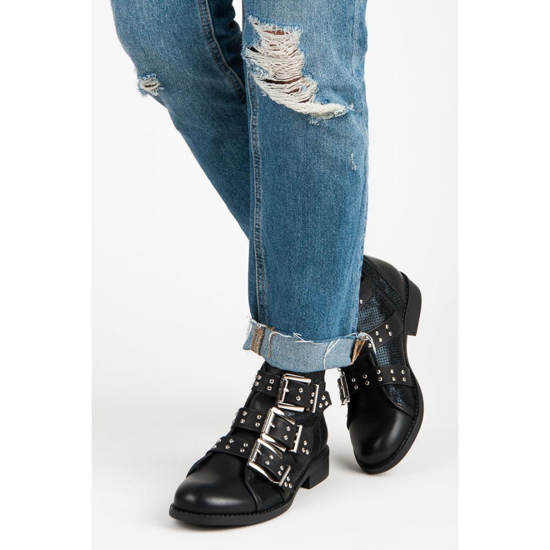 Seastar Bottes rock de printemps le noir 2