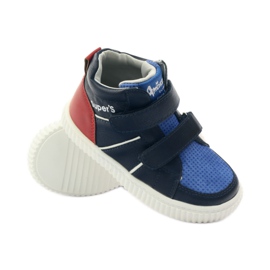 American Club Chaussures de sport américaines 17155 bleu marine rouge bleu 3