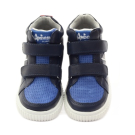 American Club Chaussures de sport américaines 17155 bleu marine rouge bleu 4