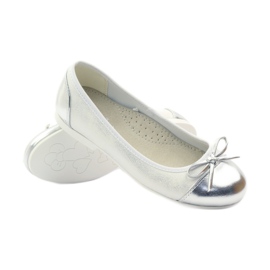 American Club Ballerines à nœud américain blanche 3