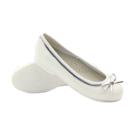 American Club Ballerines à nœud américain blanc blanche 3