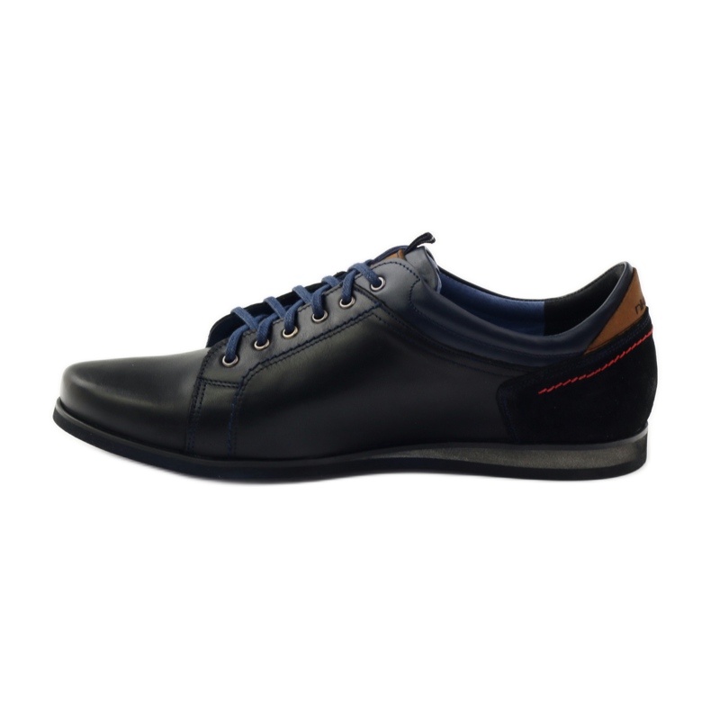 Nikopol 1655 chaussures de sport pour hommes noir brun 2