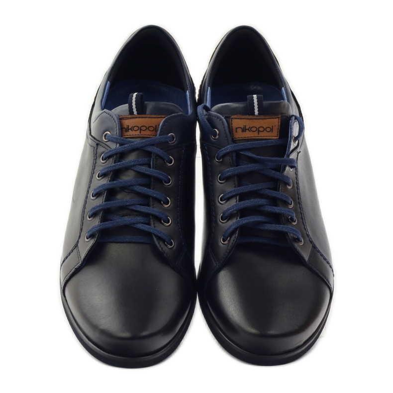 Nikopol 1655 chaussures de sport pour hommes noir brun 4