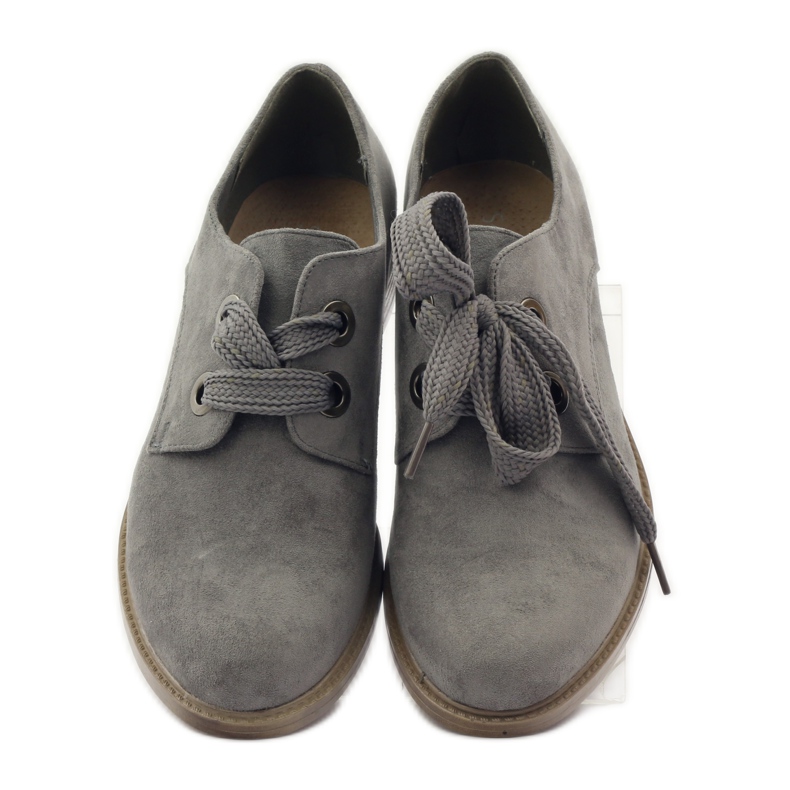Chaussures en daim pour femme Sergio Leone 303 gris 4