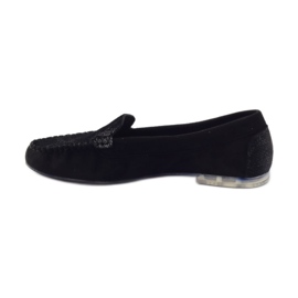 Mocassins en daim Sergio Leone 721 le noir gris 2