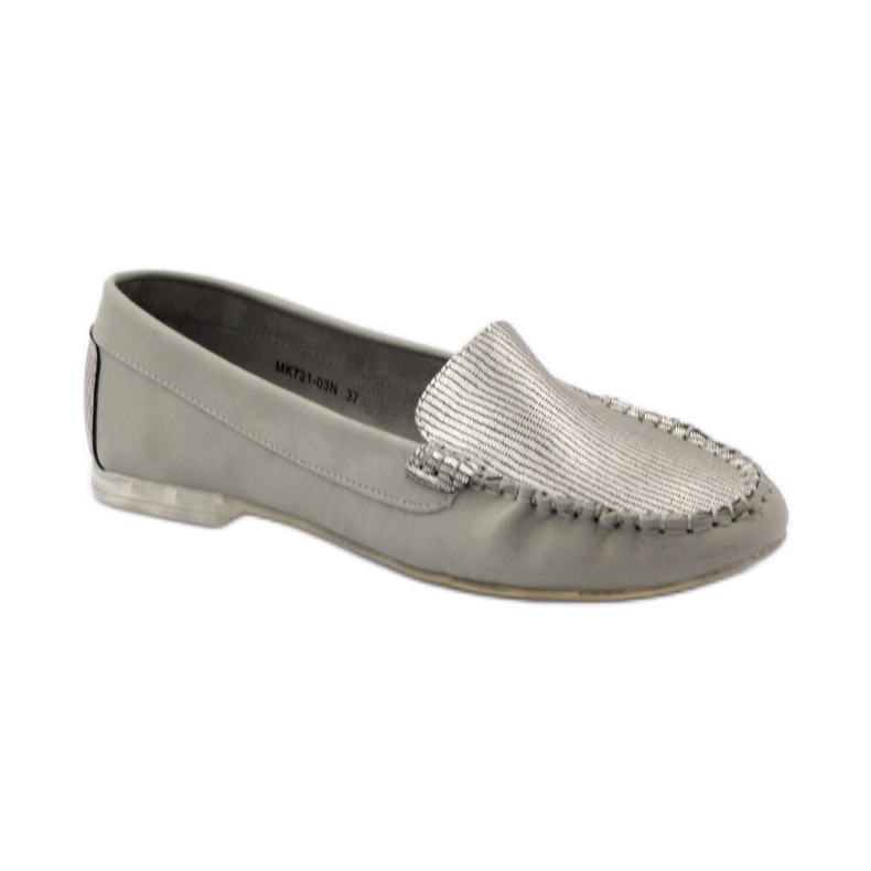 Mocassins en daim Sergio Leone 721 gris 1