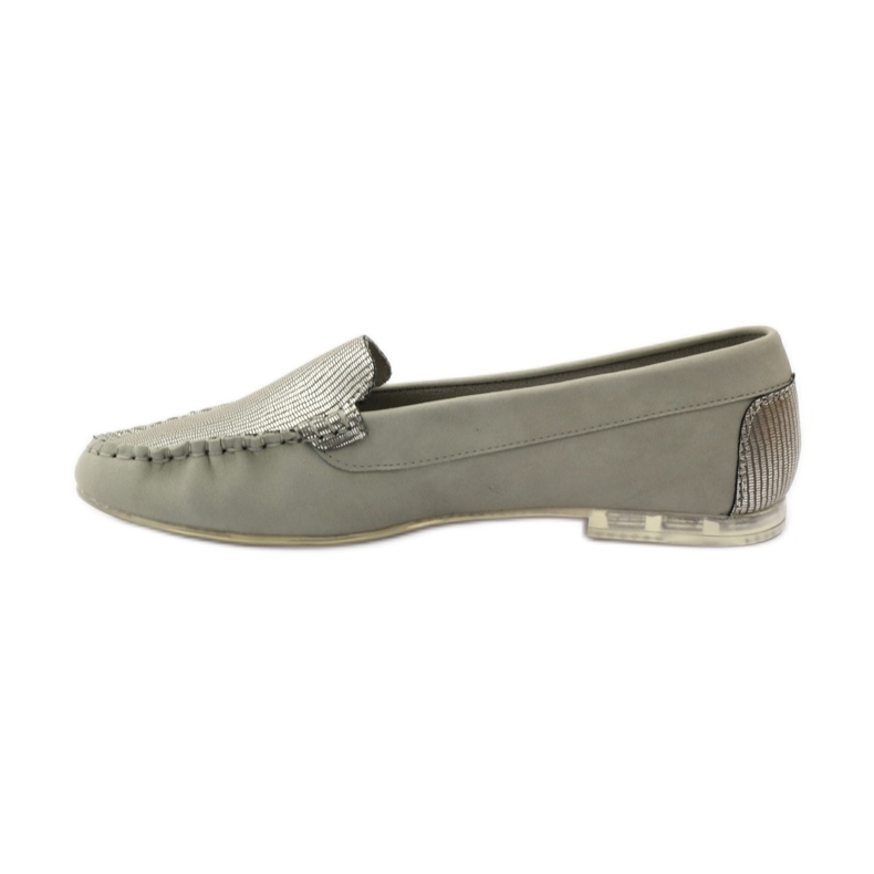 Mocassins en daim Sergio Leone 721 gris 2