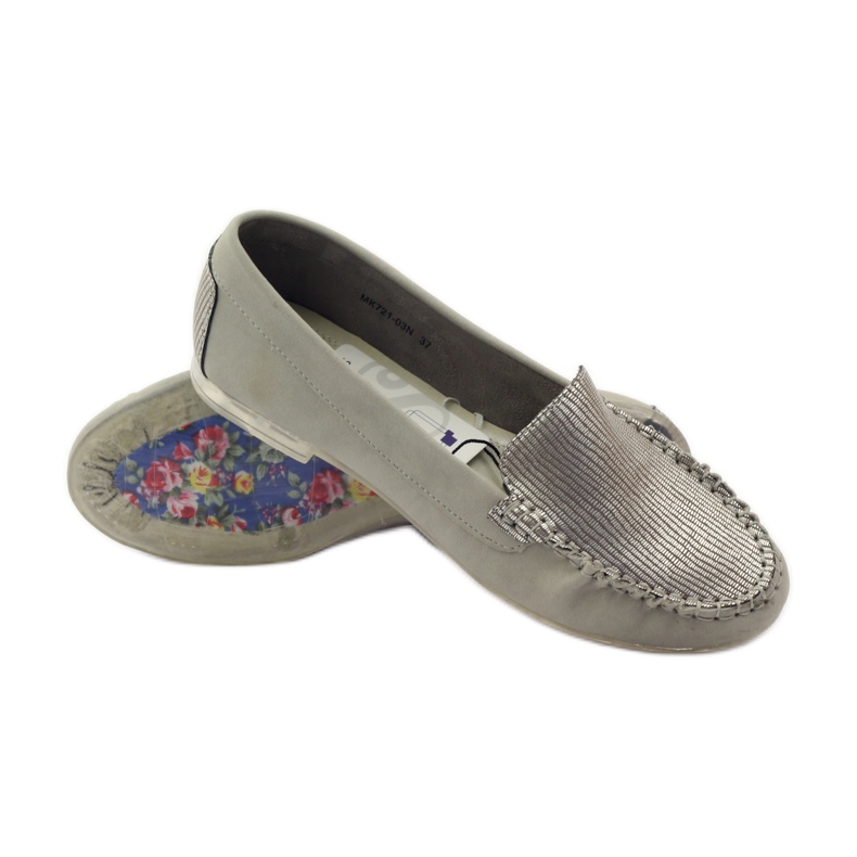 Mocassins en daim Sergio Leone 721 gris 3