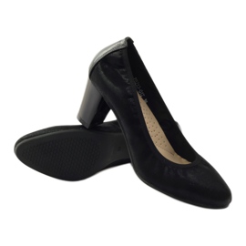 Sergio Leone Escarpins sur poteau 233 noir 3