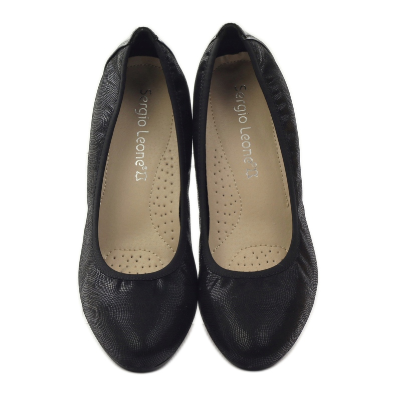 Sergio Leone Escarpins sur poteau 233 noir 4