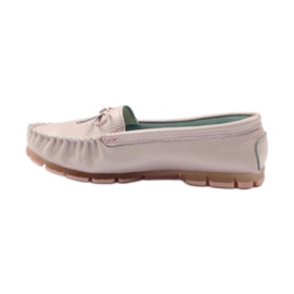 Mocassins en cuir avec nœud Filippo 004 rose 2 Mocassins en cuir avec nœud Filippo 004 rose 2